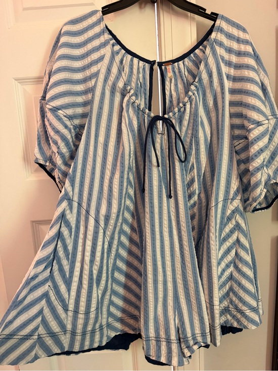 Free People Other - Free People Blue & White Stripe Romper